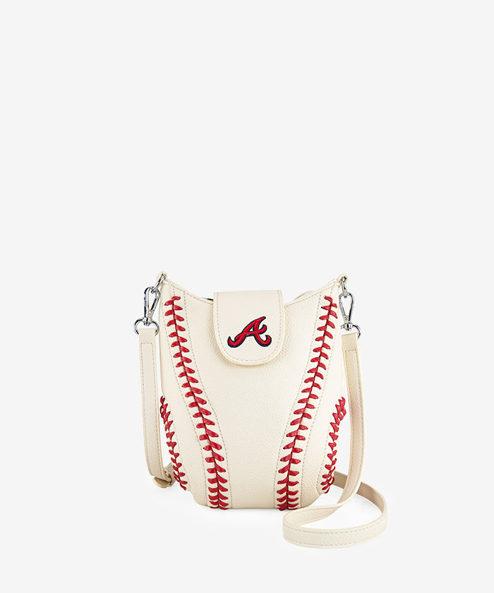 MLB Atlanta Braves Leather Crossbody Bag