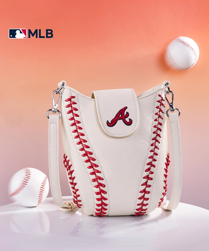 MLB Atlanta Braves Leather Crossbody Bag
