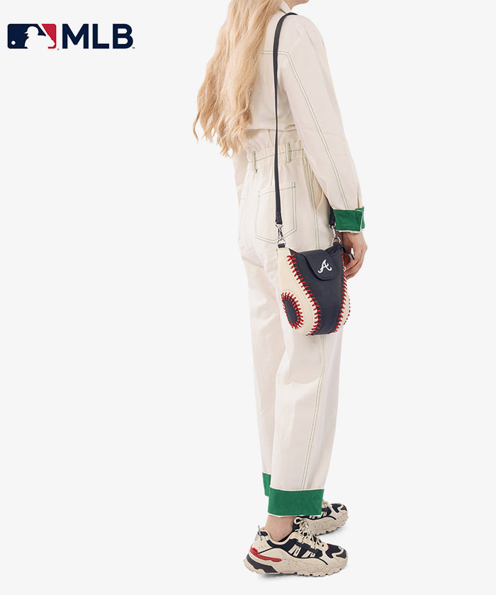 MLB Atlanta Braves Leather Crossbody Bag