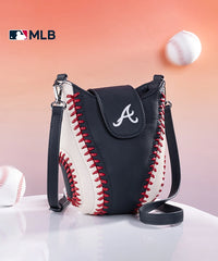 MLB Atlanta Braves Leather Crossbody Bag