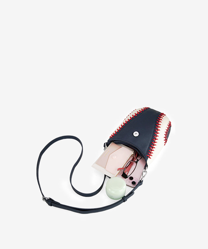 MLB Atlanta Braves Leather Crossbody Bag
