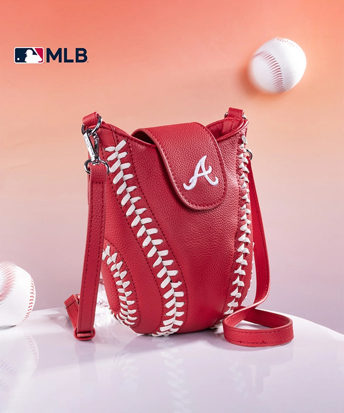 MLB Atlanta Braves Leather Crossbody Bag