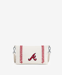 MLB Atlanta Braves Leather Crossbody Purse