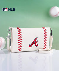 MLB Atlanta Braves Leather Crossbody Purse