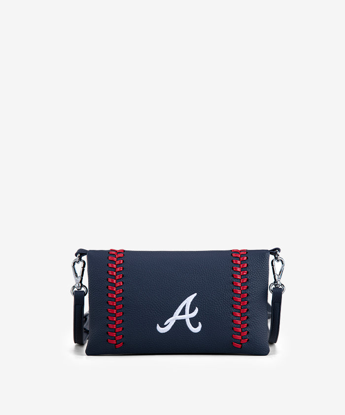 MLB Atlanta Braves Leather Crossbody Purse