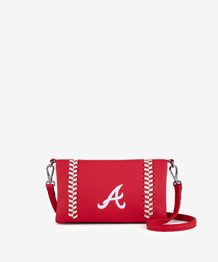 MLB Atlanta Braves Leather Crossbody Purse