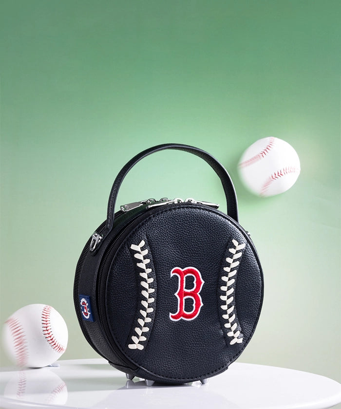 MLB Boston Red Sox Leather Circle Crossbody Bag