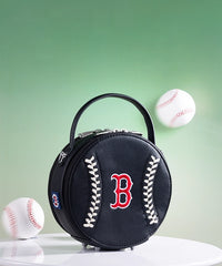 MLB Boston Red Sox Leather Circle Crossbody Bag
