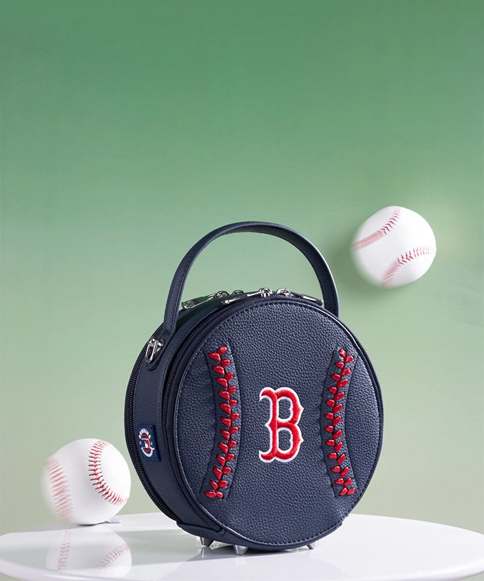 MLB Boston Red Sox Leather Circle Crossbody Bag