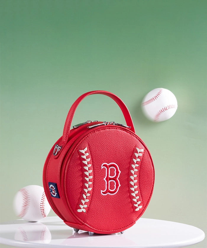 MLB Boston Red Sox Leather Circle Crossbody Bag