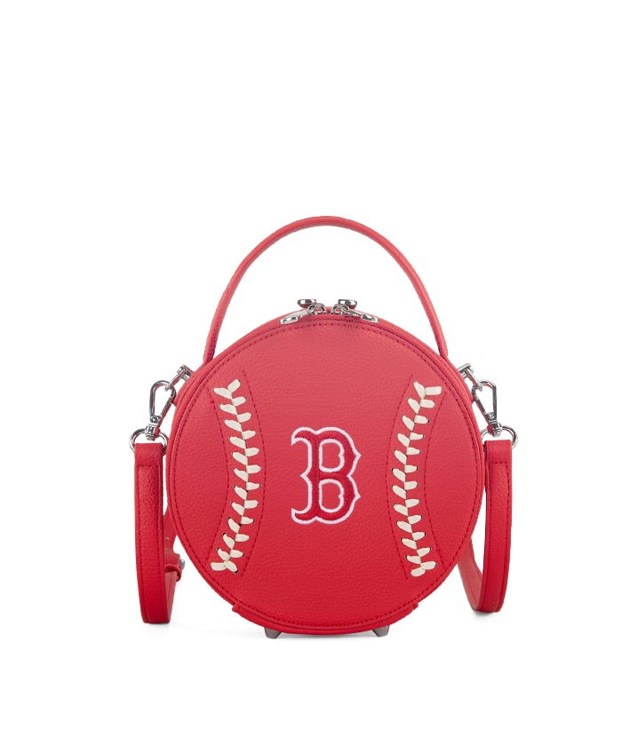 MLB Boston Red Sox Leather Circle Crossbody Bag