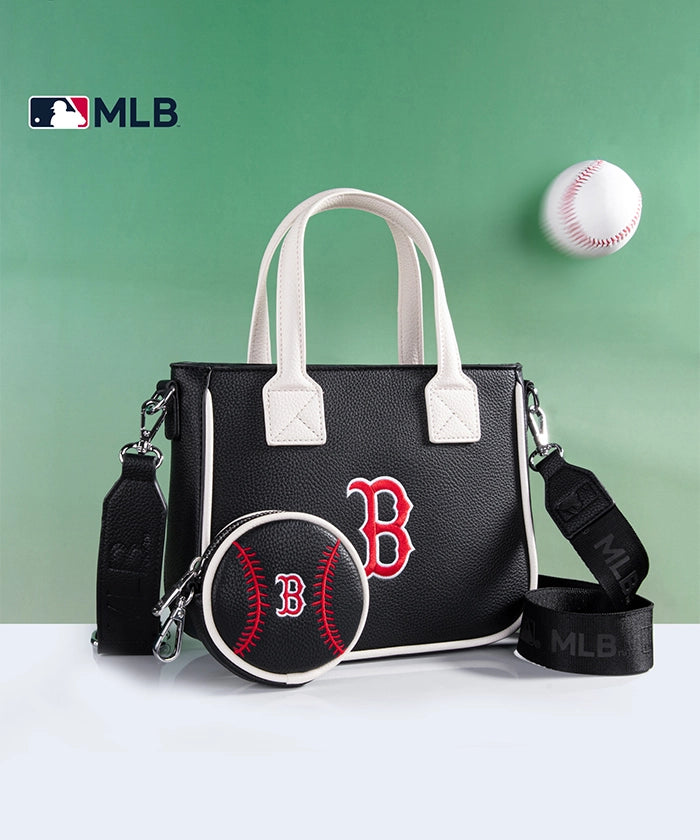 MLB Boston Red Sox Team Tote with Baseball Coin Pouch