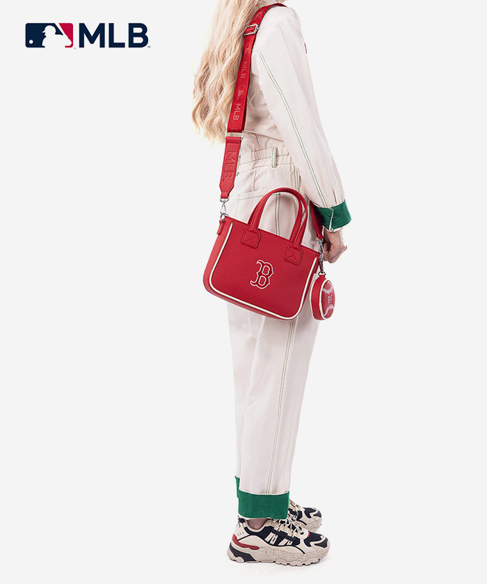 MLB Boston Red Sox Team Tote with Baseball Coin Pouch