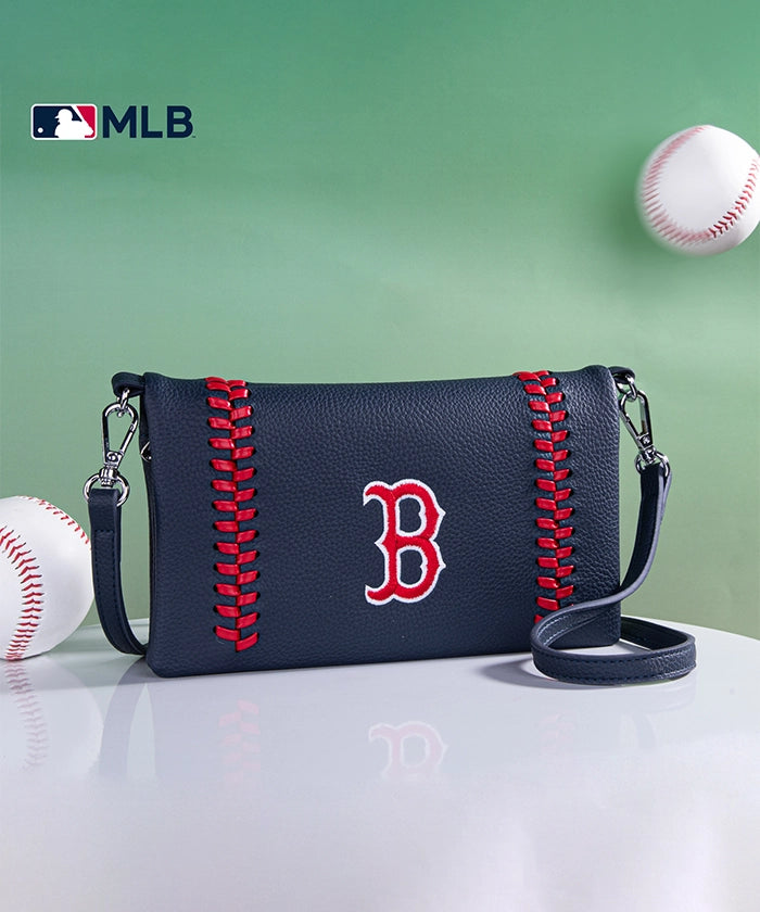 MLB Boston Red Sox Leather Crossbody Purse