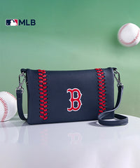 MLB Boston Red Sox Leather Crossbody Purse