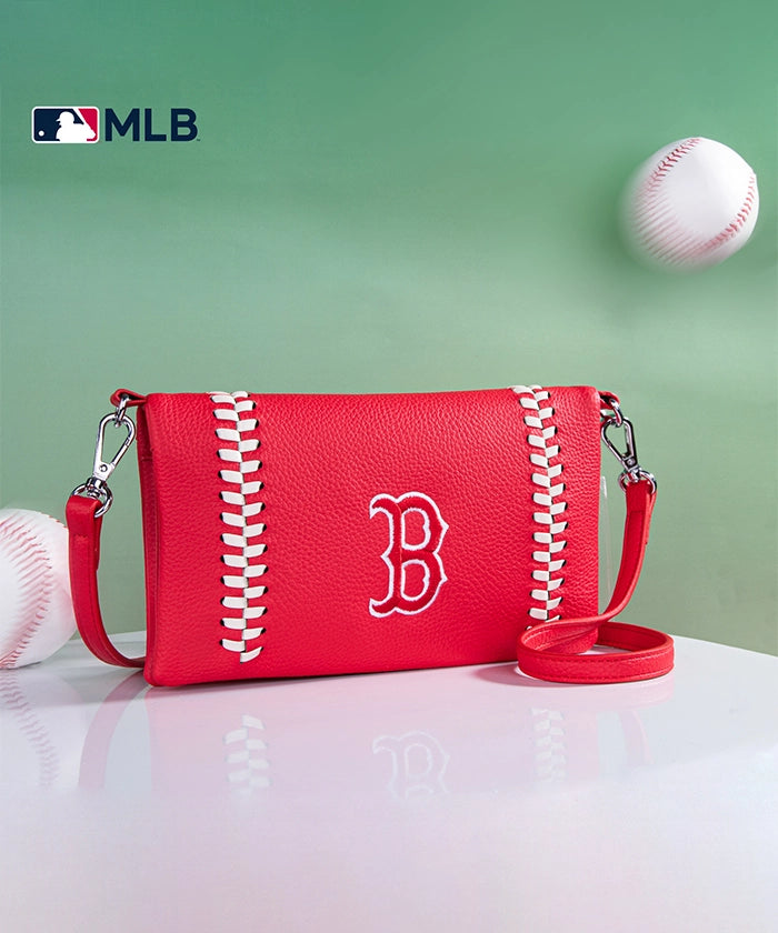 MLB Boston Red Sox Leather Crossbody Purse