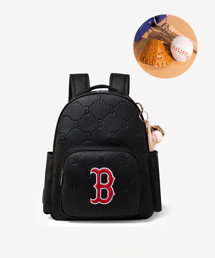 MLB Boston Red Sox Leather Baseball Backpack