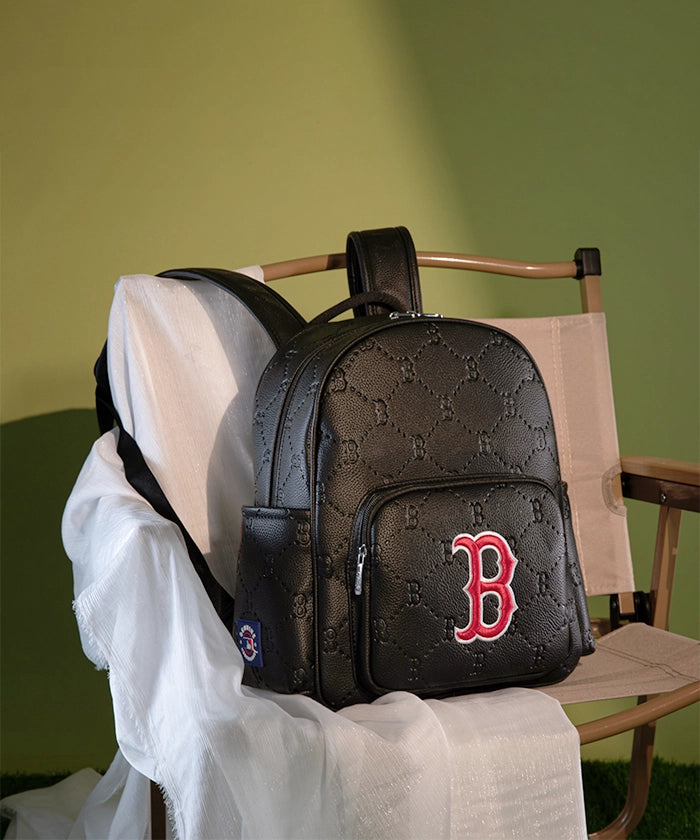 MLB Boston Red Sox Leather Baseball Backpack