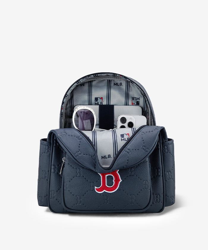 MLB Boston Red Sox Leather Baseball Backpack
