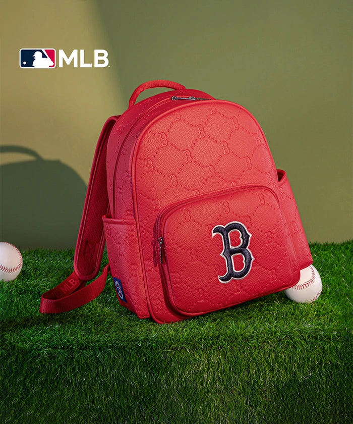 MLB Boston Red Sox Leather Baseball Backpack
