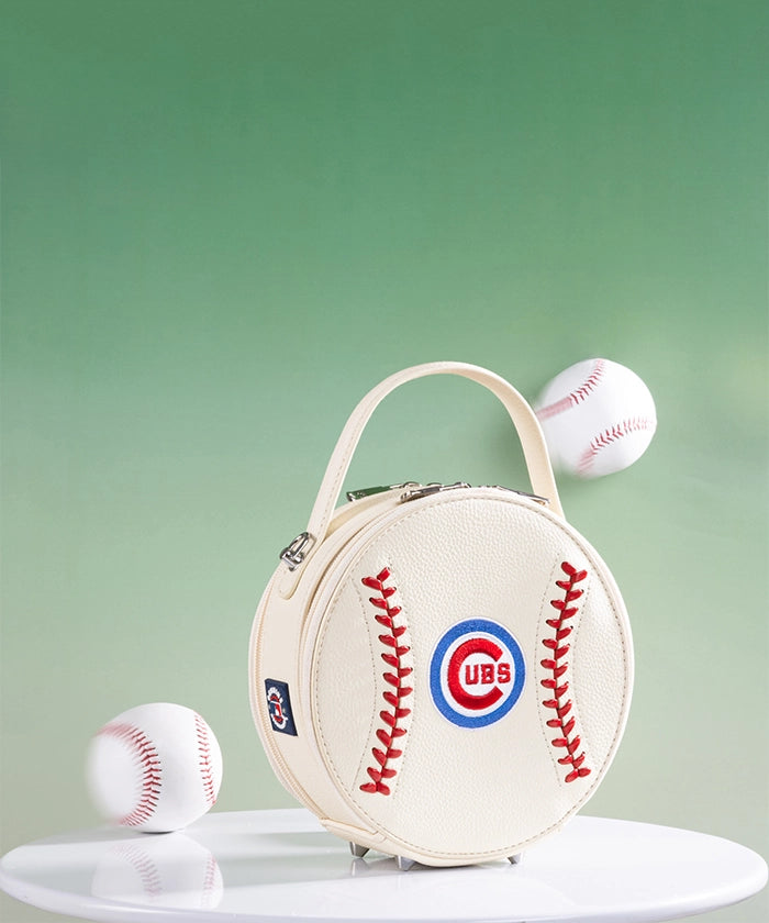 MLB Chicago Cubs Leather Circle Crossbody Bag