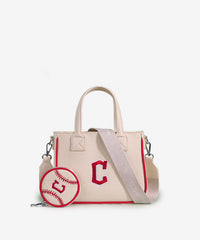 MLB Cleveland Guardians Team Tote with Baseball Coin Pouch