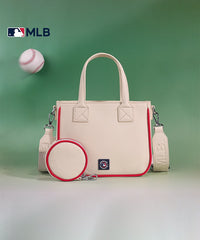 MLB Cleveland Guardians Team Tote with Baseball Coin Pouch