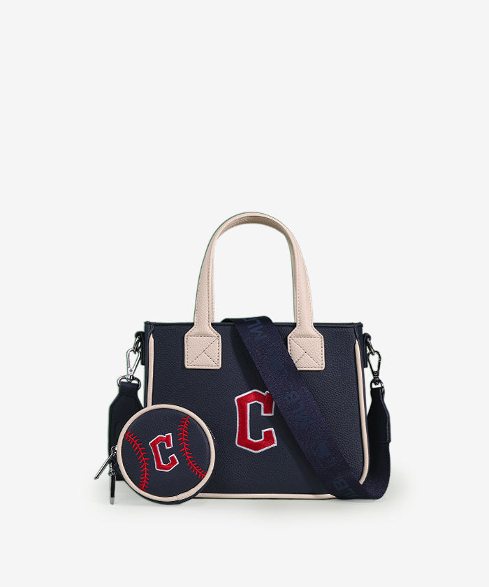 MLB Cleveland Guardians Team Tote with Baseball Coin Pouch