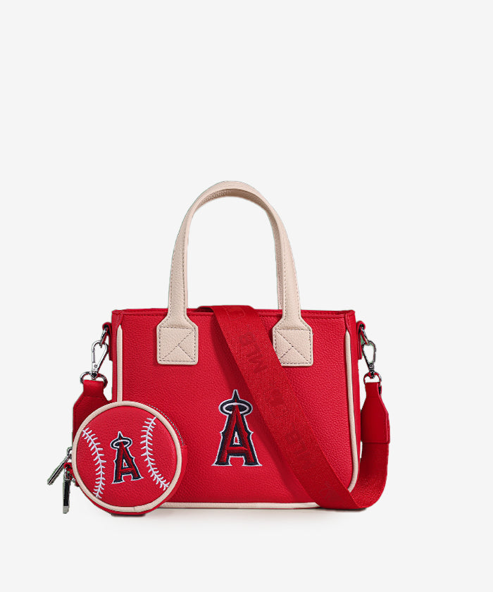 MLB Los Angeles Angels Team Tote with Baseball Coin Pouch