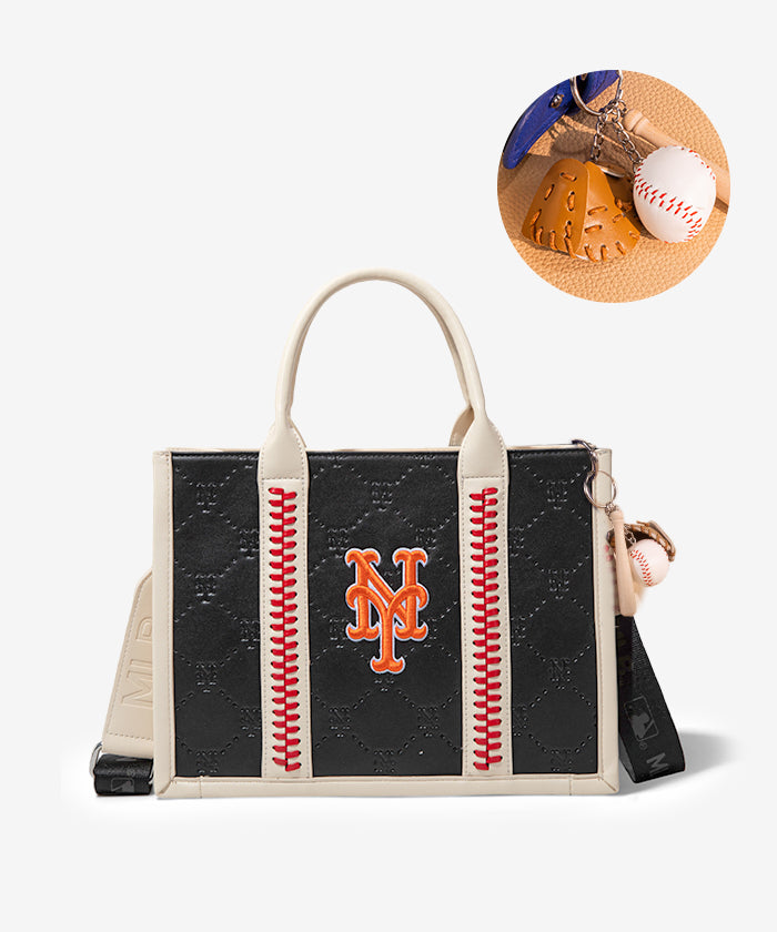 MLB New York Mets Baseball Stitched Tote Bag