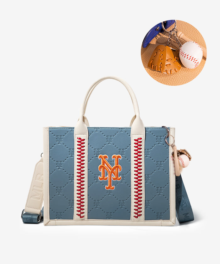 MLB New York Mets Baseball Stitched Tote Bag