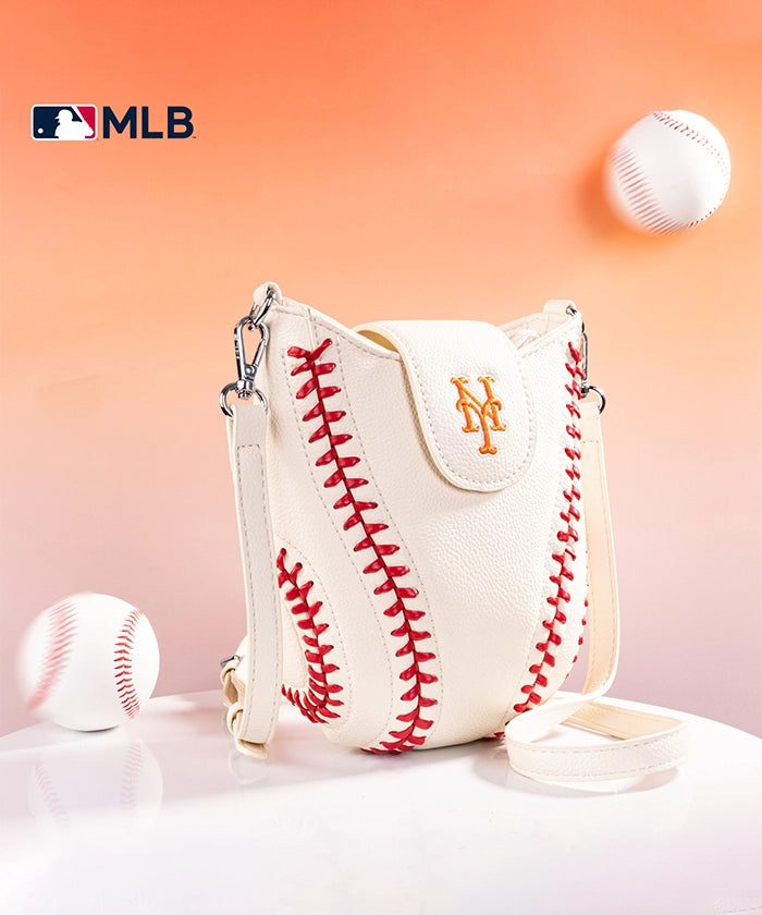 MLB New York Mets Leather Crossbody Bag