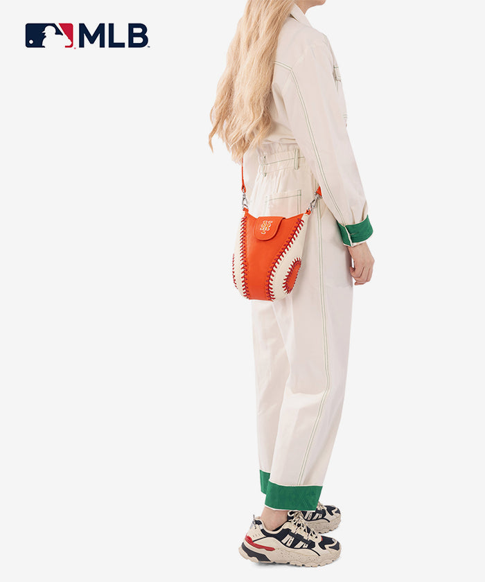 MLB New York Mets Leather Crossbody Bag