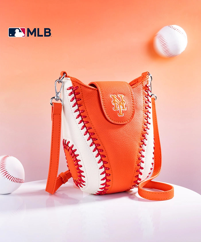 MLB New York Mets Leather Crossbody Bag