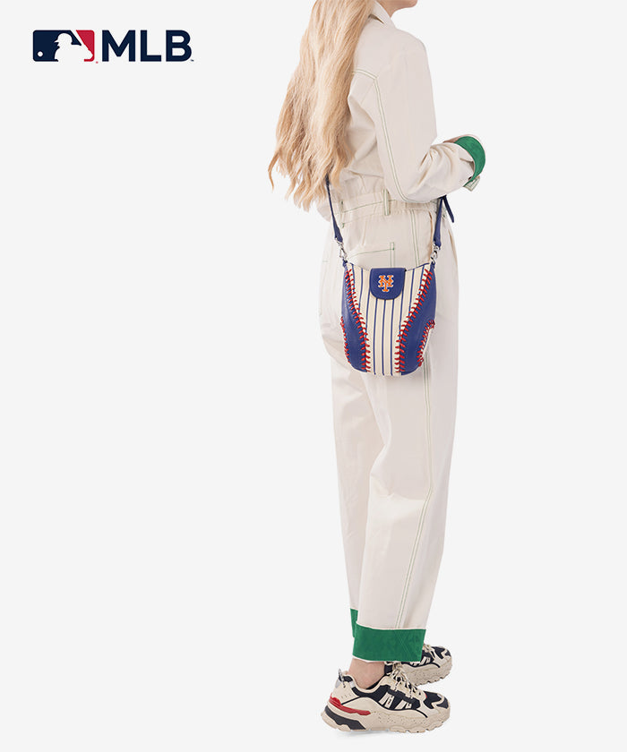 MLB New York Mets Leather Crossbody Bag
