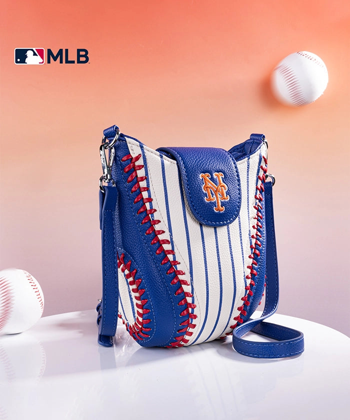 MLB New York Mets Leather Crossbody Bag