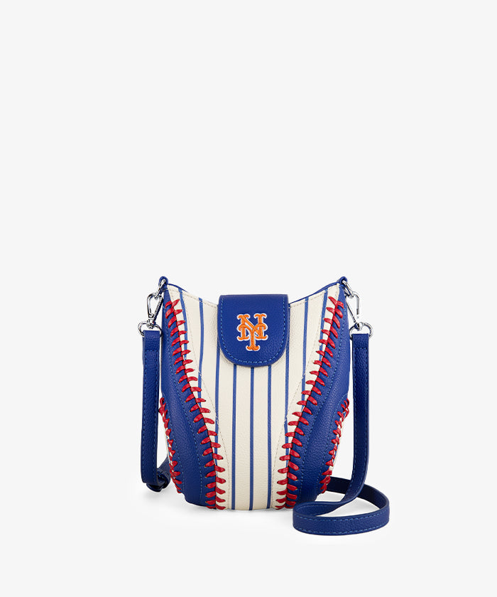 MLB New York Mets Leather Crossbody Bag