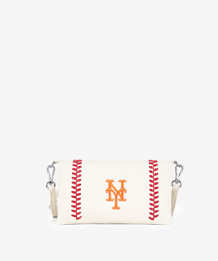 MLB New York Mets Leather Crossbody Purse