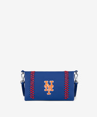 MLB New York Mets Leather Crossbody Purse