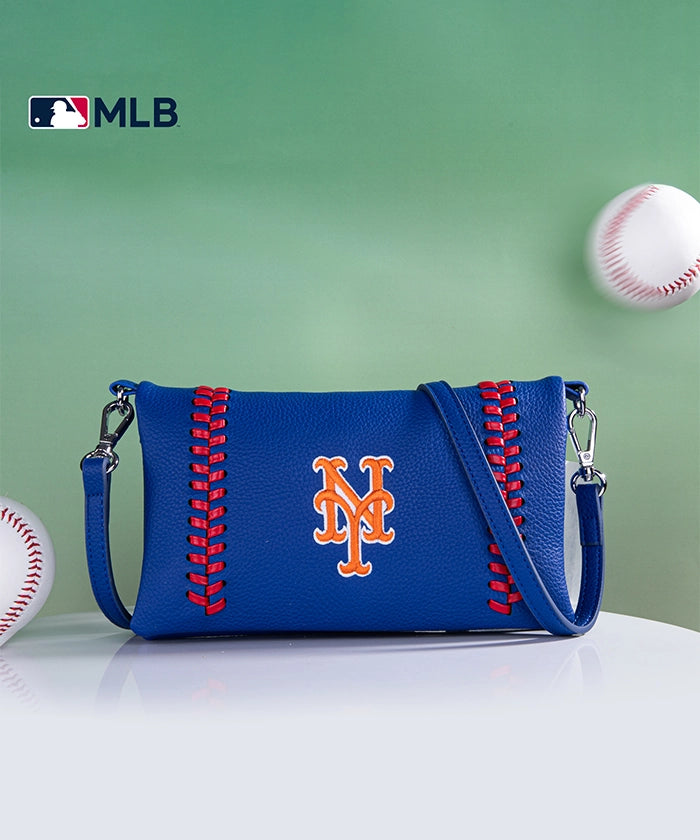 MLB New York Mets Leather Crossbody Purse