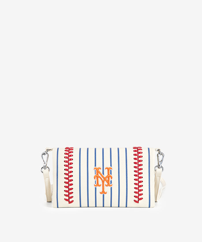 MLB New York Mets Leather Crossbody Purse