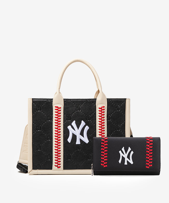 MLB New York Yankees Baseball Stitched Tote Bag