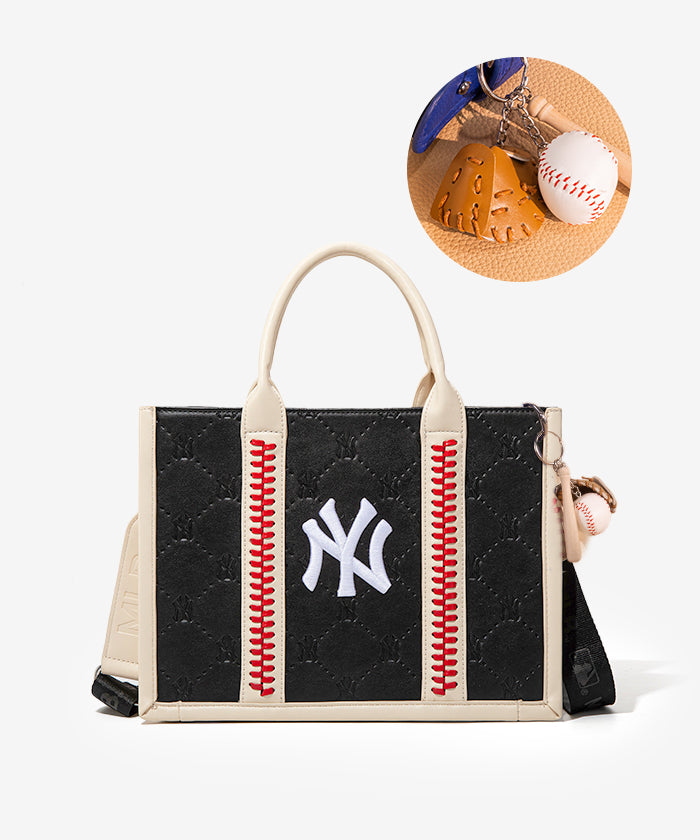 MLB New York Yankees Baseball Stitched Tote Bag