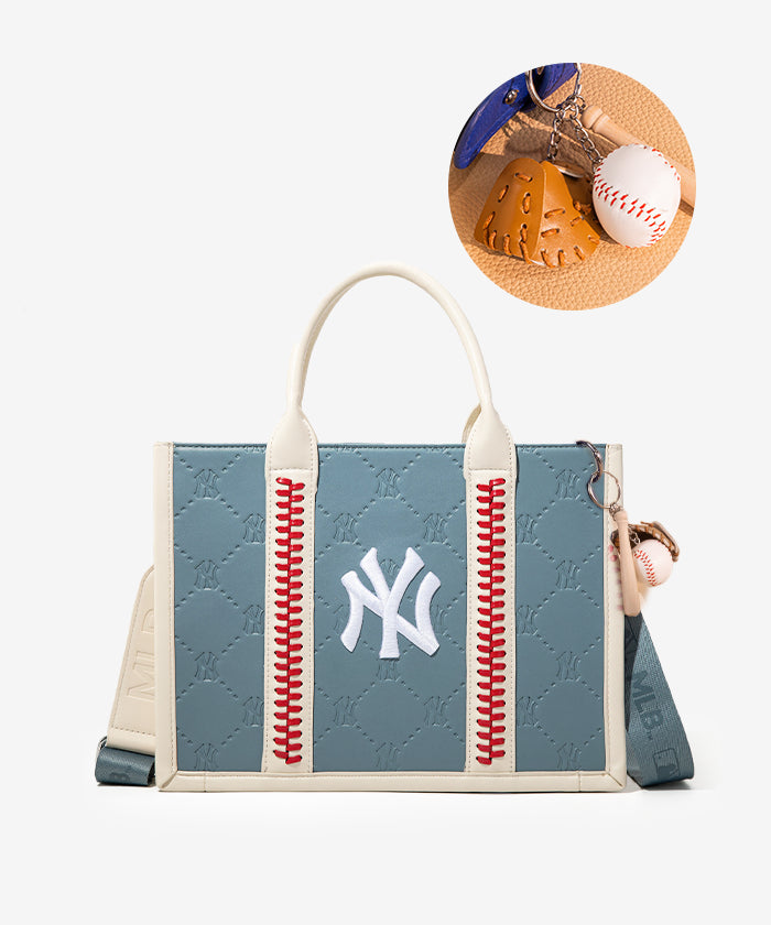 MLB New York Yankees Baseball Stitched Tote Bag