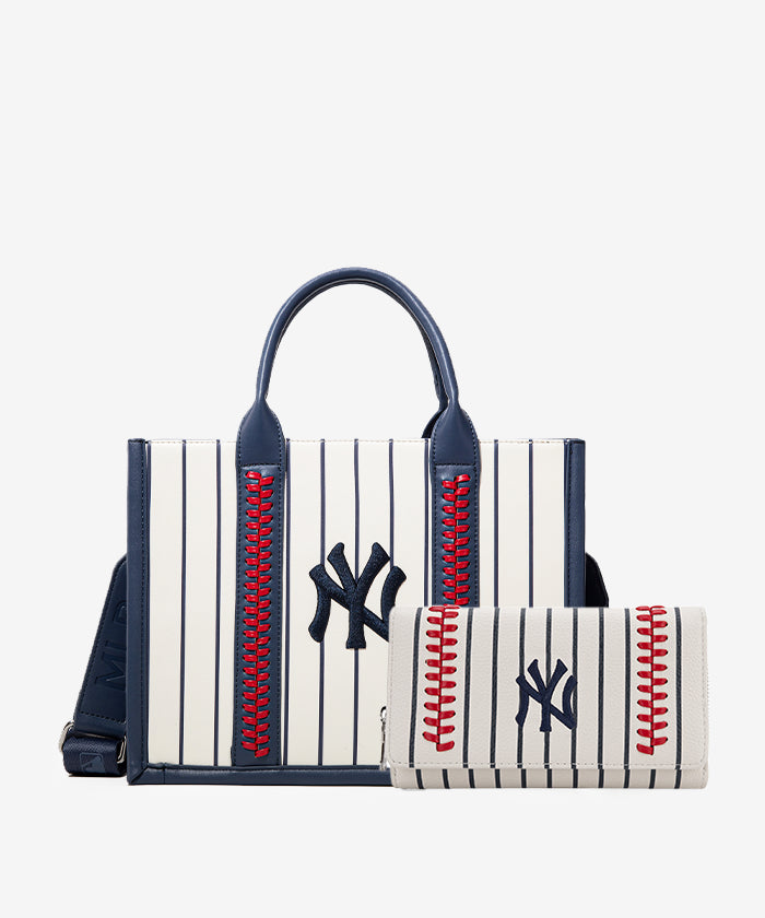 MLB New York Yankees Baseball Stitched Tote Bag