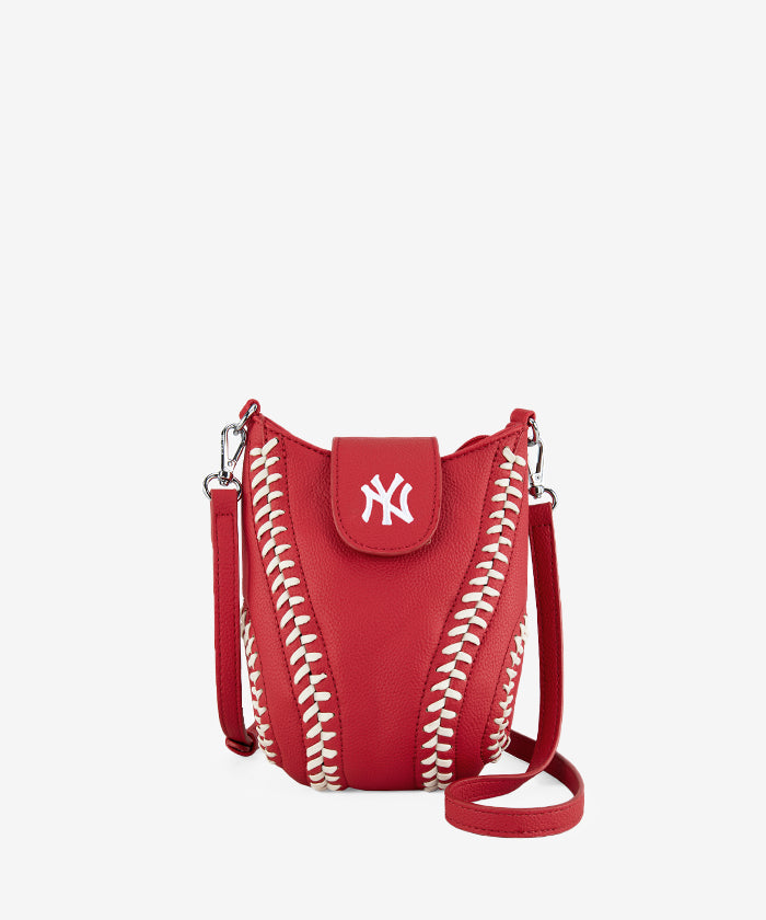 MLB New York Yankees Leather Crossbody Bag