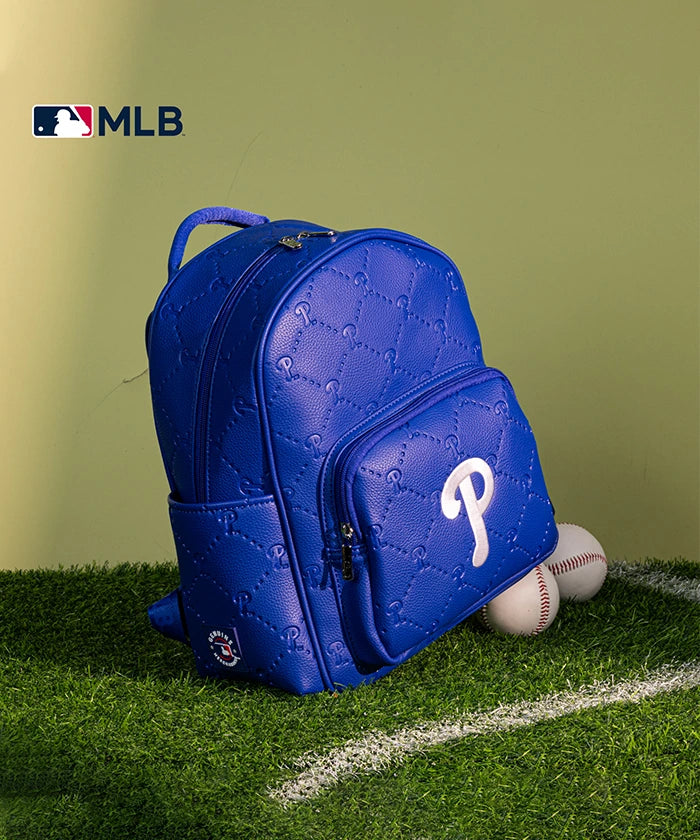 MLB Philadelphia Phillies Leather Baseball Backpack