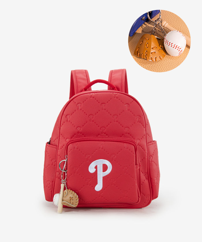 MLB Philadelphia Phillies Leather Baseball Backpack