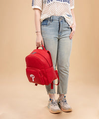 MLB Philadelphia Phillies Leather Baseball Backpack