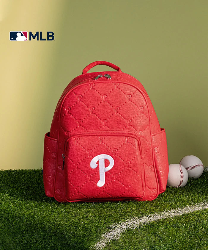 MLB Philadelphia Phillies Leather Baseball Backpack